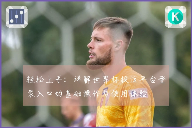 轻松上手：详解世界杯投注平台登录入口的基础操作与使用体验